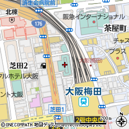 コナミスポーツクラブ梅田茶屋町周辺の地図