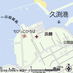 愛知県南知多町（知多郡）日間賀島（浜側）周辺の地図