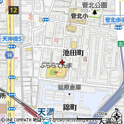 寿司と天ぷら おやじ 天満店周辺の地図