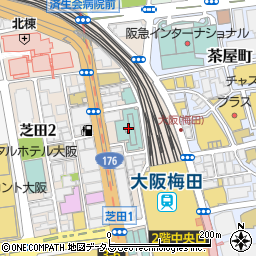 焼酎Barくらくら 梅田DDハウス周辺の地図