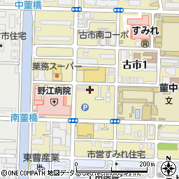 大阪府済生会野江病院院内保育所周辺の地図