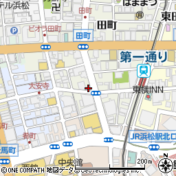 てらきん浜松田町店周辺の地図