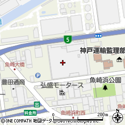兵庫県神戸市東灘区魚崎浜町周辺の地図