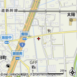 静岡県浜松市中央区飯田町1405周辺の地図