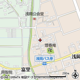 静岡県袋井市浅岡272周辺の地図