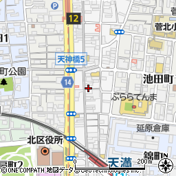 ブランド・シティ　天神橋店周辺の地図