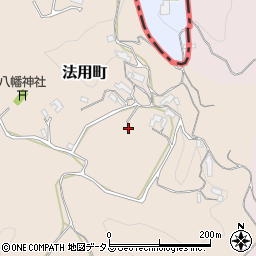 奈良県奈良市法用町周辺の地図