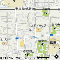 静岡県浜松市中央区飯田町694周辺の地図