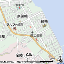 愛知県知多郡南知多町片名新師崎周辺の地図