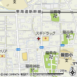 静岡県浜松市中央区飯田町693周辺の地図