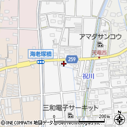 静岡県磐田市海老塚818周辺の地図