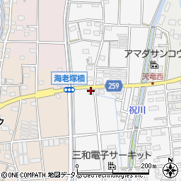 静岡県磐田市海老塚820周辺の地図