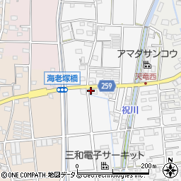 静岡県磐田市海老塚819周辺の地図