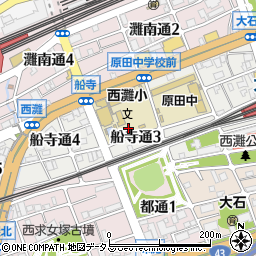 兵庫県神戸市灘区船寺通周辺の地図
