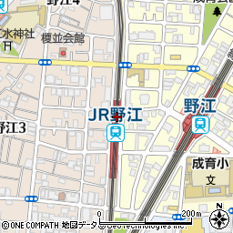 大阪府大阪市城東区周辺の地図