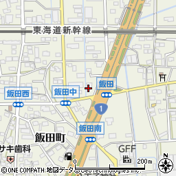 静岡県浜松市中央区飯田町472周辺の地図