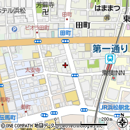 静岡県浜松市中央区田町324周辺の地図