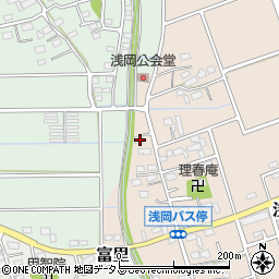 静岡県袋井市浅岡149周辺の地図