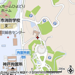 兵庫県神戸市北区山田町下谷上中一里山周辺の地図