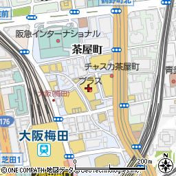 ナッツダム　梅田店周辺の地図
