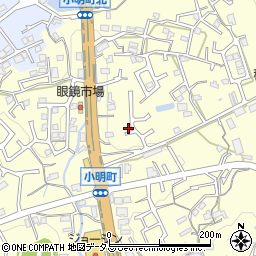 奈良県生駒市小明町461周辺の地図