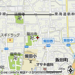静岡県浜松市中央区飯田町625周辺の地図