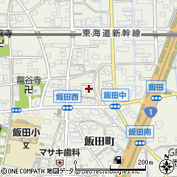 静岡県浜松市中央区飯田町409周辺の地図