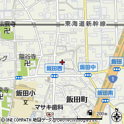 静岡県浜松市中央区飯田町414周辺の地図