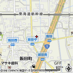 静岡県浜松市中央区飯田町473周辺の地図