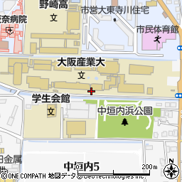 鍋田川周辺の地図