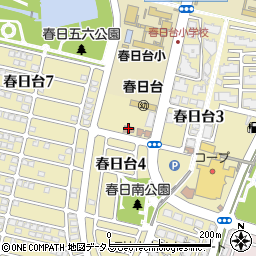 神戸市立　春日台児童館周辺の地図