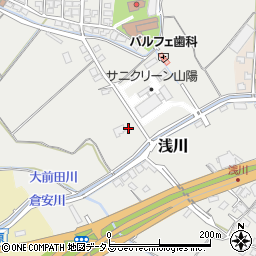 岡山県岡山市東区浅川332周辺の地図