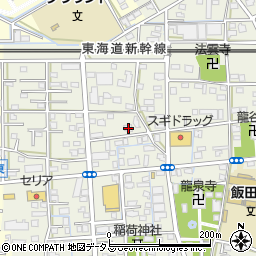 静岡県浜松市中央区飯田町719周辺の地図