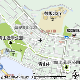 ＵＲ奈良青山１０号棟周辺の地図