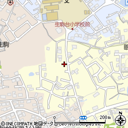 奈良県生駒市小明町605周辺の地図