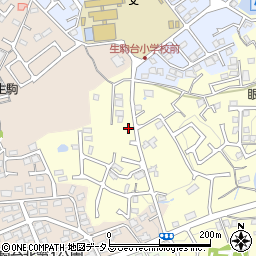 奈良県生駒市小明町605周辺の地図