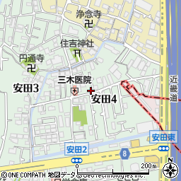 鶴見安田パーキング周辺の地図