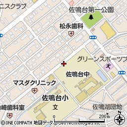 静岡県浜松市中央区佐鳴台周辺の地図
