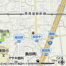 静岡県浜松市中央区飯田町434周辺の地図