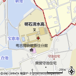 兵庫県立明石清水高等学校周辺の地図