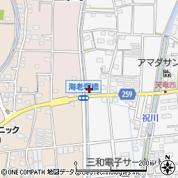静岡県磐田市海老塚680周辺の地図