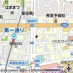 自由民主党　浜松市浜松中央支部周辺の地図