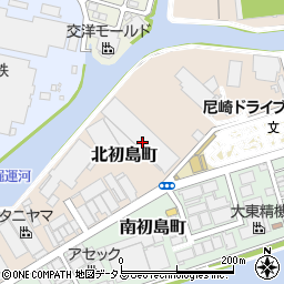 兵庫県尼崎市北初島町周辺の地図