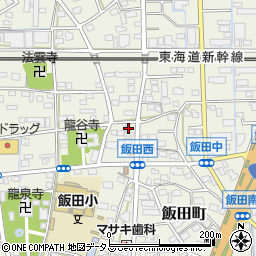 静岡県浜松市中央区飯田町619周辺の地図