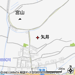 岡山県岡山市東区矢井周辺の地図