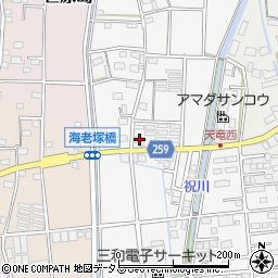静岡県磐田市海老塚667周辺の地図