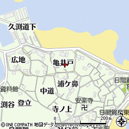 愛知県知多郡南知多町日間賀島亀井戸13周辺の地図