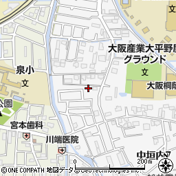 座摩太神宮周辺の地図