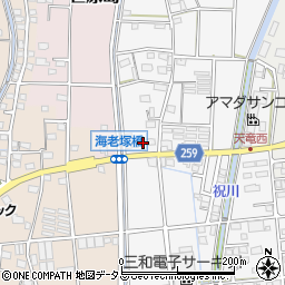 静岡県磐田市海老塚681周辺の地図