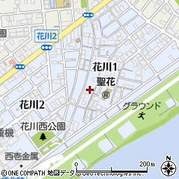 サニーコート花川周辺の地図